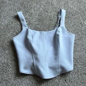 Abercrombie and Fitch light blue corset top